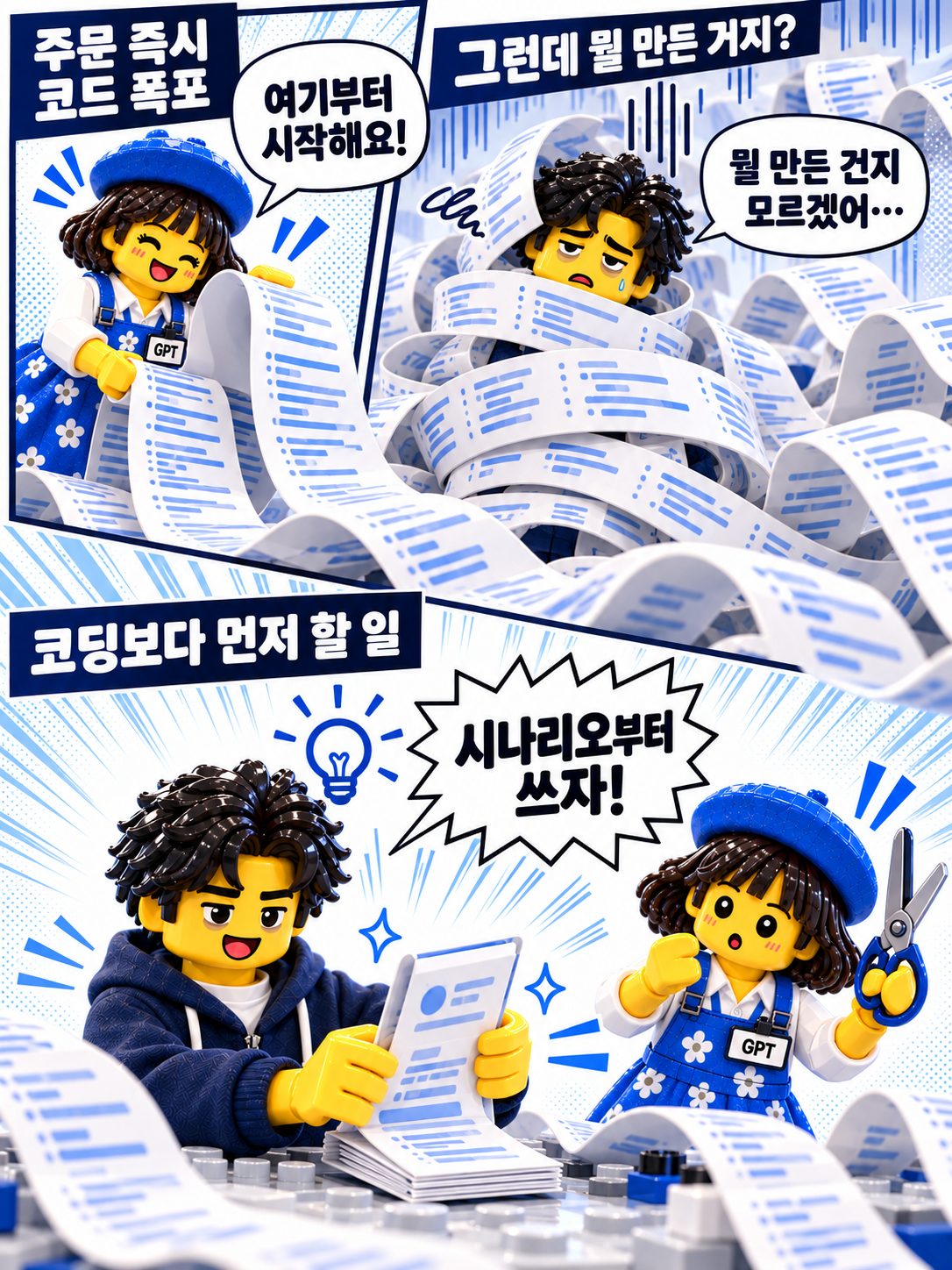 레고 만화 — 코드 미라