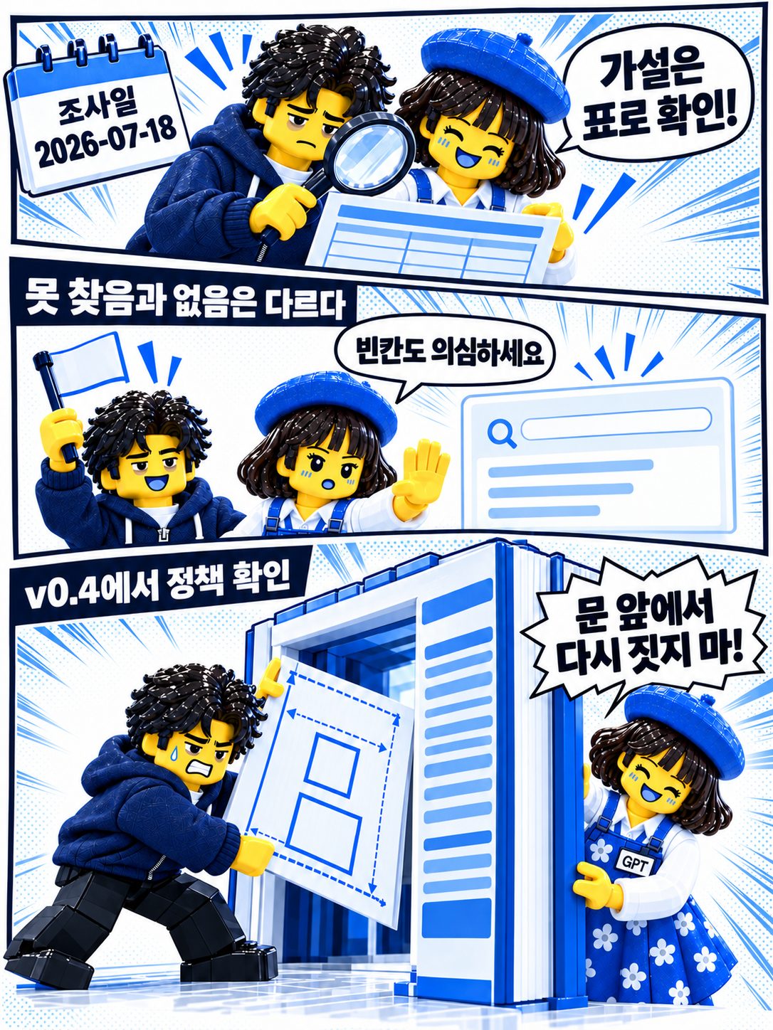 레고 만화 — 정책도 먼저