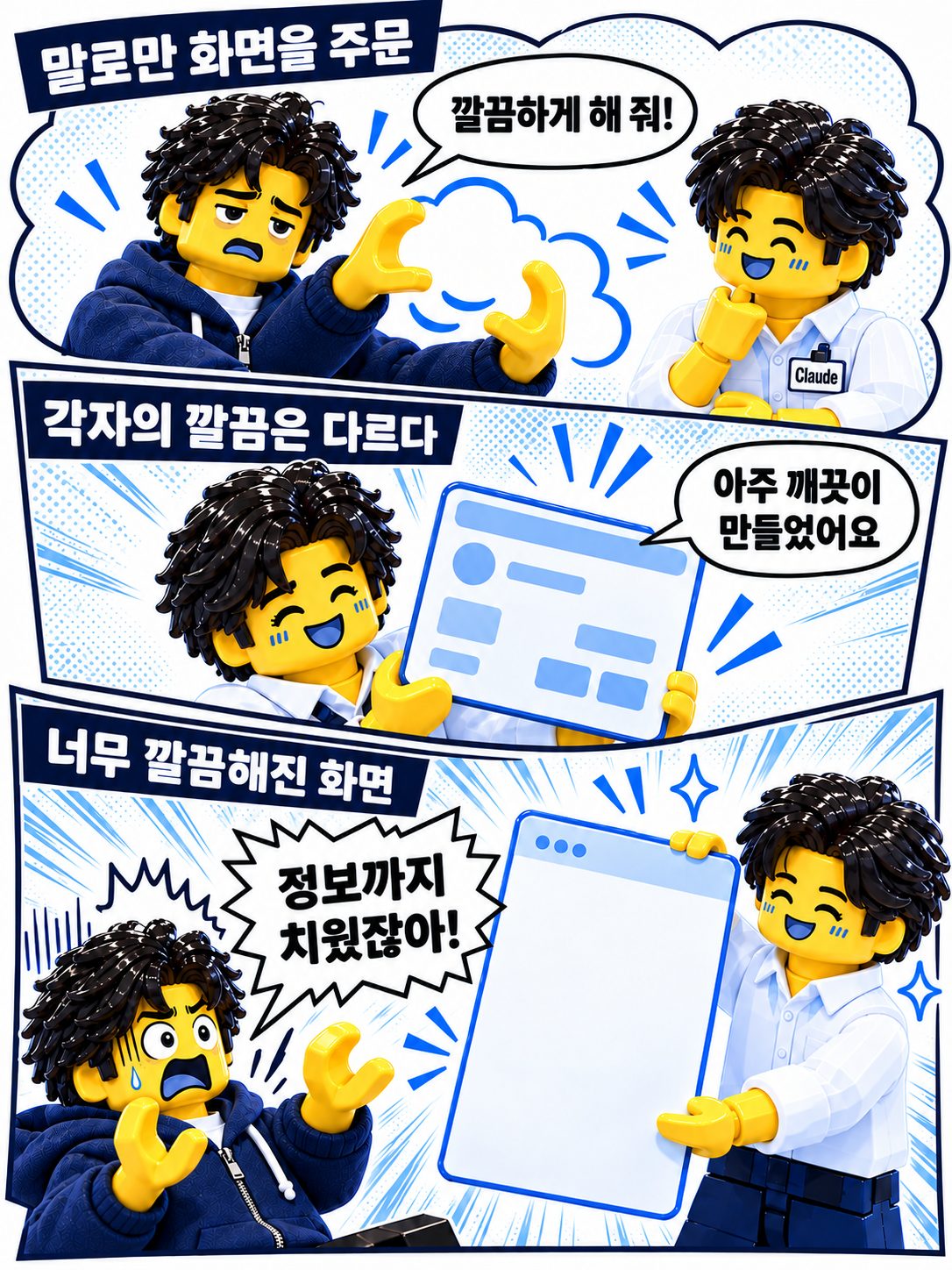 레고 만화 — 깔끔하게의 정체