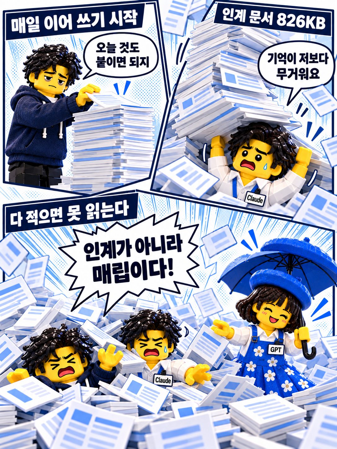 레고 만화 — 기억이 너무 커졌다
