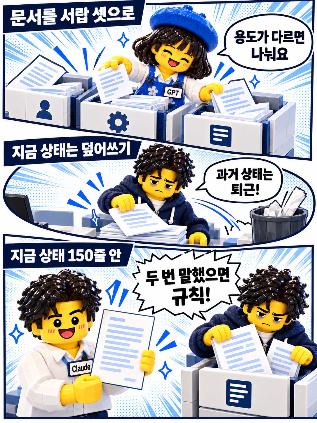 레고 만화 — 서랍 셋