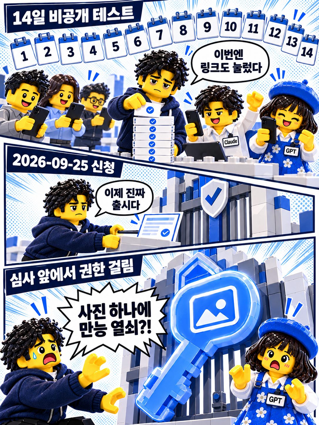 레고 만화 — 14일 뒤 또 문턱